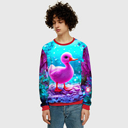 Свитшот мужской Утеночек, цвет: 3D-красный — фото 2