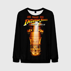 Свитшот мужской Indiana Jones and the Great Circle, цвет: 3D-черный