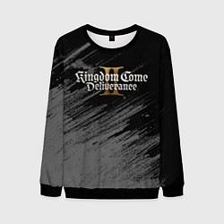 Свитшот мужской Kingdom come 2 - монохромный, цвет: 3D-черный