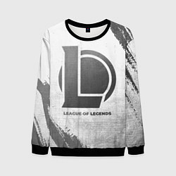Свитшот мужской League of Legends - white gradient, цвет: 3D-черный