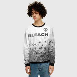 Свитшот мужской Bleach - white gradient посередине, цвет: 3D-черный — фото 2