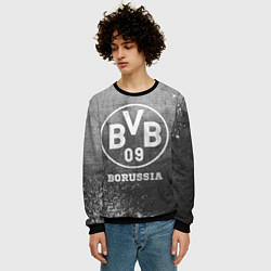 Свитшот мужской Borussia - grey gradient, цвет: 3D-черный — фото 2