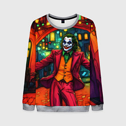 Свитшот мужской Праздничный Джокер, цвет: 3D-меланж