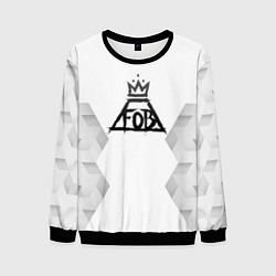 Свитшот мужской Fall Out Boy white poly, цвет: 3D-черный