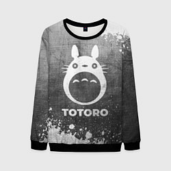 Свитшот мужской Totoro - grey gradient, цвет: 3D-черный