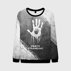 Свитшот мужской Death Stranding - grey gradient, цвет: 3D-черный