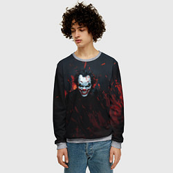 Свитшот мужской Джокер в огне, цвет: 3D-меланж — фото 2
