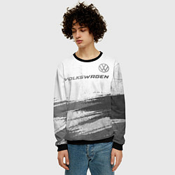 Свитшот мужской Volkswagen - white gradient посередине, цвет: 3D-черный — фото 2