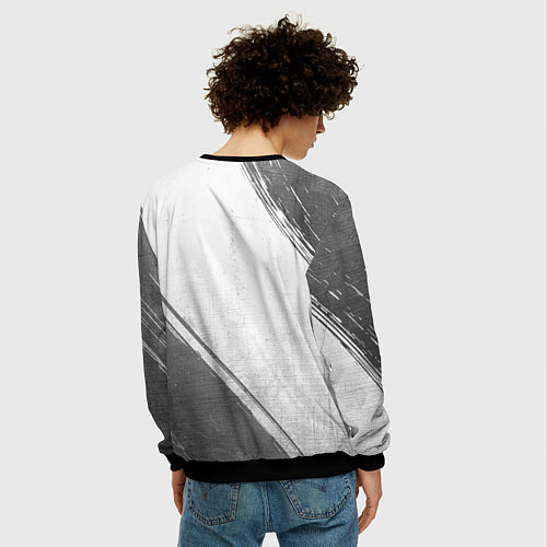 Мужской свитшот Within Temptation - white gradient вертикально / 3D-Черный – фото 4