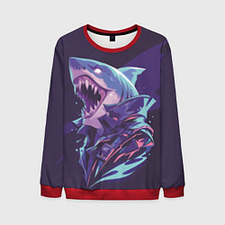 Свитшот мужской Акула-монстр, цвет: 3D-красный