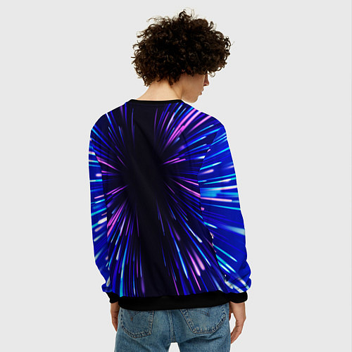 Мужской свитшот BTS neon energy / 3D-Черный – фото 4