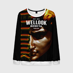 Свитшот мужской Davids Face Look, цвет: 3D-белый