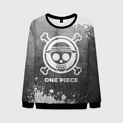 Свитшот мужской One Piece - grey gradient, цвет: 3D-черный