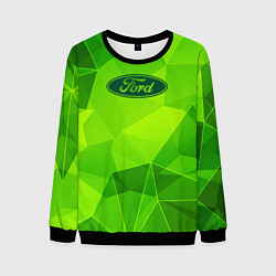 Свитшот мужской Ford green poly, цвет: 3D-черный