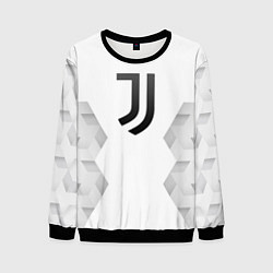 Свитшот мужской Juventus white poly, цвет: 3D-черный