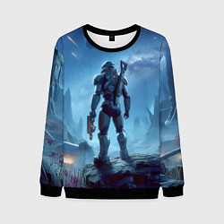 Свитшот мужской Mass Effect - ai art fantasy, цвет: 3D-черный