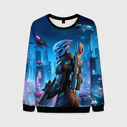 Мужской свитшот Mass Effect - neon glow fantastic