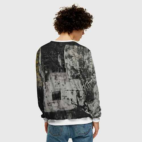 Мужской свитшот Spider man night / 3D-Белый – фото 4