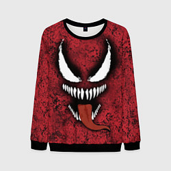Свитшот мужской Веном красный и черный симбиот, цвет: 3D-черный