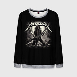 Свитшот мужской Metallica - guitar solo, цвет: 3D-меланж