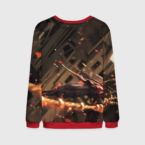 Мужской свитшот Человек паук скользит / 3D-Красный – фото 2
