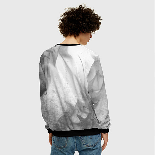 Мужской свитшот Mini - white gradient / 3D-Черный – фото 4