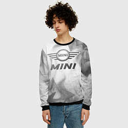 Свитшот мужской Mini - white gradient, цвет: 3D-черный — фото 2