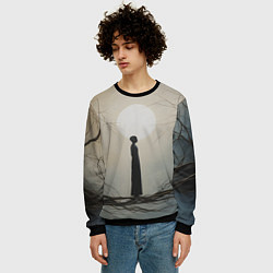 Свитшот мужской Минималистичный сюрреализм, цвет: 3D-черный — фото 2