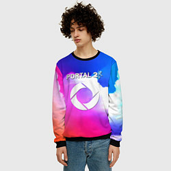 Свитшот мужской Portal закат, цвет: 3D-черный — фото 2