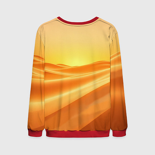 Мужской свитшот Золотые пески / 3D-Красный – фото 2