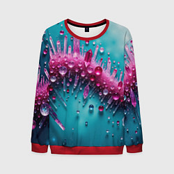 Свитшот мужской Розовые кристаллы, цвет: 3D-красный