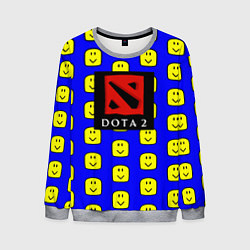 Свитшот мужской Dota smile pattern, цвет: 3D-меланж