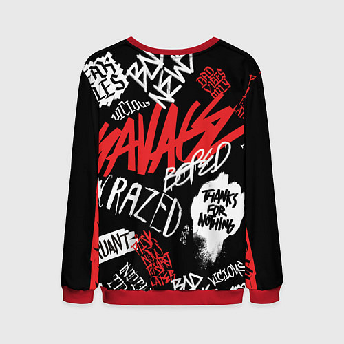 Мужской свитшот Круэлла - big pictures / 3D-Красный – фото 2