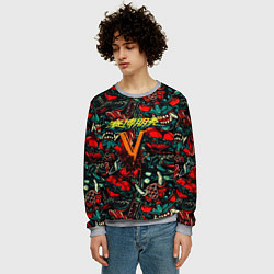 Свитшот мужской God of War битва огня, цвет: 3D-меланж — фото 2