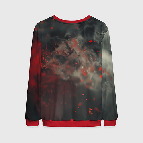 Мужской свитшот Black Spider-man / 3D-Красный – фото 2