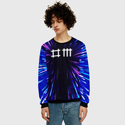 Свитшот мужской Depeche Mode neon energy, цвет: 3D-черный — фото 2