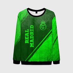 Мужской свитшот Real Madrid - green gradient вертикально