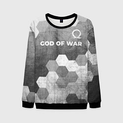 Свитшот мужской God of War - grey gradient посередине, цвет: 3D-черный