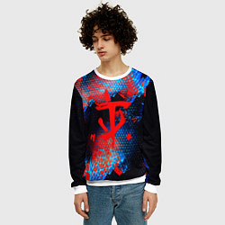 Свитшот мужской Doom космическая абстракция, цвет: 3D-белый — фото 2