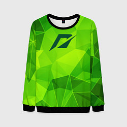 Свитшот мужской Need for Speed green poly, цвет: 3D-черный