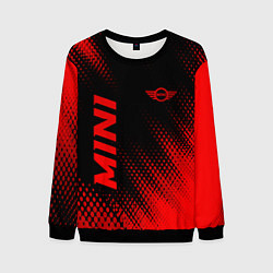 Свитшот мужской Mini - red gradient вертикально, цвет: 3D-черный