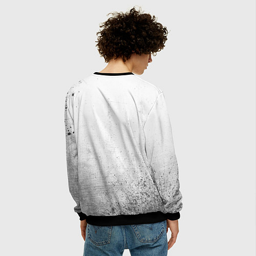Мужской свитшот Inter - white gradient / 3D-Черный – фото 4
