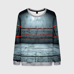 Свитшот мужской Серый ринг, цвет: 3D-меланж