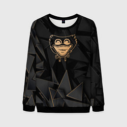 Свитшот мужской Poppy Playtime golden poly, цвет: 3D-черный