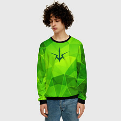 Свитшот мужской Code Geass green poly, цвет: 3D-черный — фото 2