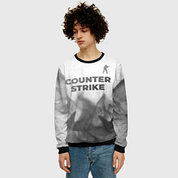 Свитшот мужской Counter Strike - white gradient посередине, цвет: 3D-черный — фото 2