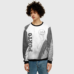 Свитшот мужской Porto - white gradient вертикально, цвет: 3D-черный — фото 2