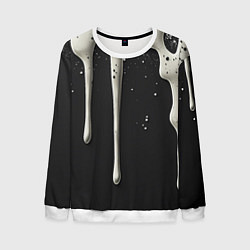 Свитшот мужской Белая слизь текстура, цвет: 3D-белый