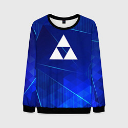 Свитшот мужской Zelda blue poly, цвет: 3D-черный