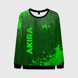 Свитшот мужской Akira - green gradient вертикально, цвет: 3D-черный